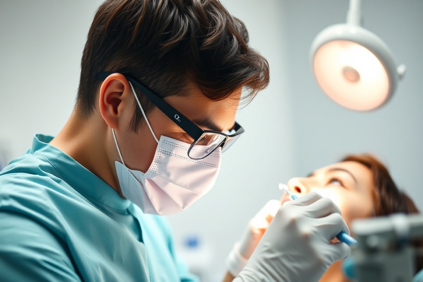 During a treatment